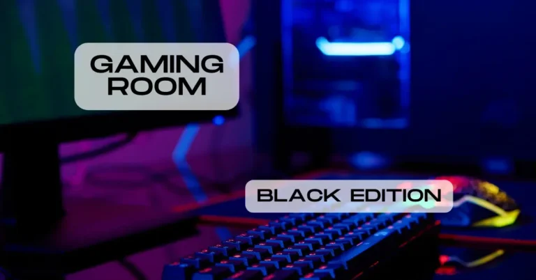 black gaming room