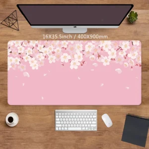Pink Mouse Pad Flowers Various Sizes
