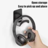 kf Sa7602c5b051b480a9e026e8dc2df7e0a1 Universal Headphone Stand Adhensive Plastic Wall Mount Hanger Under Desk Headset Rack Holder Support For Gaming