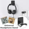 kf Sc3123a1ebc6c472397737d2659ab4a78Y Universal Headphone Stand Adhensive Plastic Wall Mount Hanger Under Desk Headset Rack Holder Support For Gaming