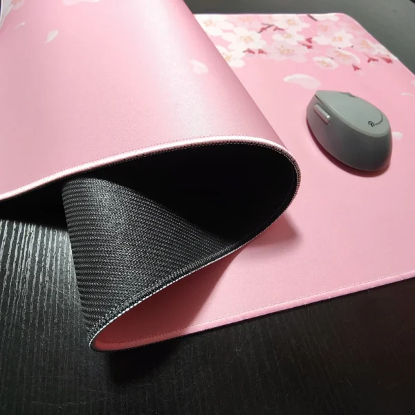 kf Sf1d8f1bcfcc047a79591737e71ba2633u Mouse Pad Women Pink Flower Mousepad Large Desk Mat XXL Home Desk Accessories Cute Kawaii High